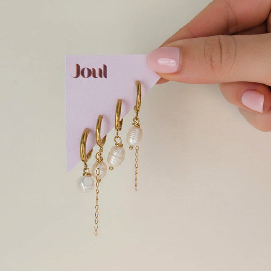 09 עגילי פנינה בייסיק